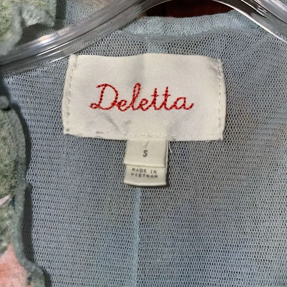 Anthroplogie Deletta S Epona Floral Swing Smocked Blouse Top - Picture 6 of 6